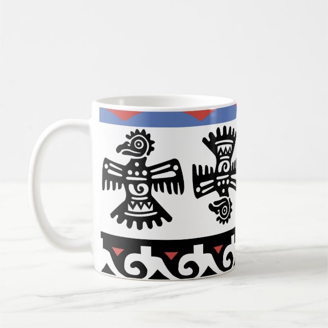 Native American Ethnic Illustration Coffee Mug (Left)
