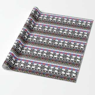 Native American Ethnic Illustration Wrapping Paper