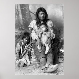 Native American Family, 1916 Poster