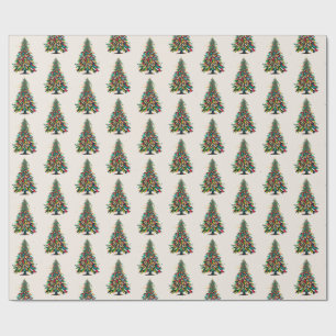 Native American Feather Christmas Tree  Wrapping Paper