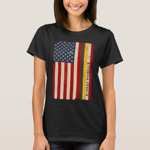 Native American Flag Pride I Lakota Tribe Teton Si T-Shirt