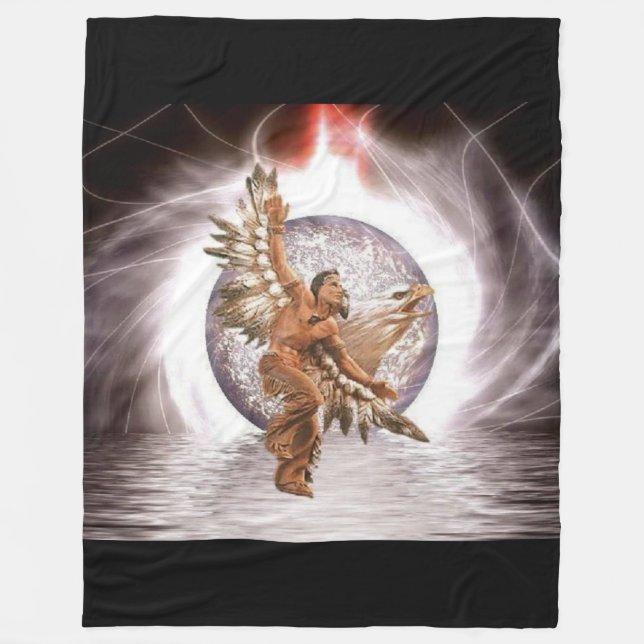native american fleece blanket (Front)