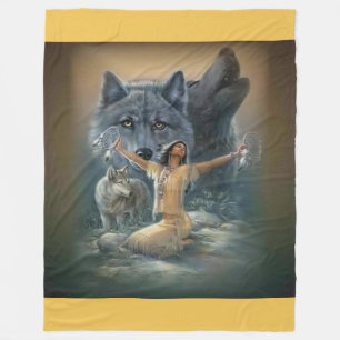 native american fleece blanket