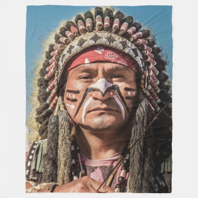 NATIVE AMERICAN FLEECE BLANKET (Front)