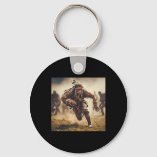 Native American Football Key Ring