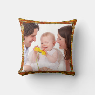 Native American Frame II + your photos & ideas Cushion