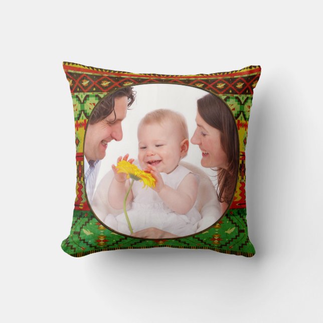 Native American Frame III + your photos & ideas Cushion (Front)
