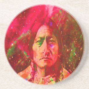 Native American Ghost of Sitting Bull Coaster