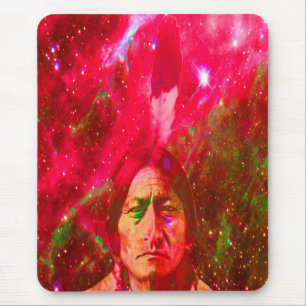 Native American Ghost of Sitting Bull Mouse Mat