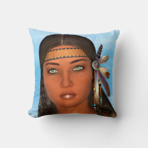 Native American Girl Cushion