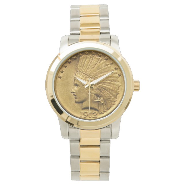 Native American Gold Coin Watch (Front)