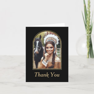 Native American Graduation Thank You Card