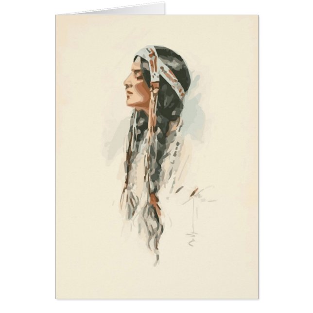 Native American Greeting Card (Front)