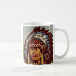 Native American Headdress Chief Coffee Mug