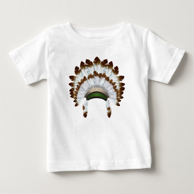 Native American Headdress T Shirt (Front)