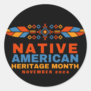 Native American Heritage Month 2024 Classic Round Sticker