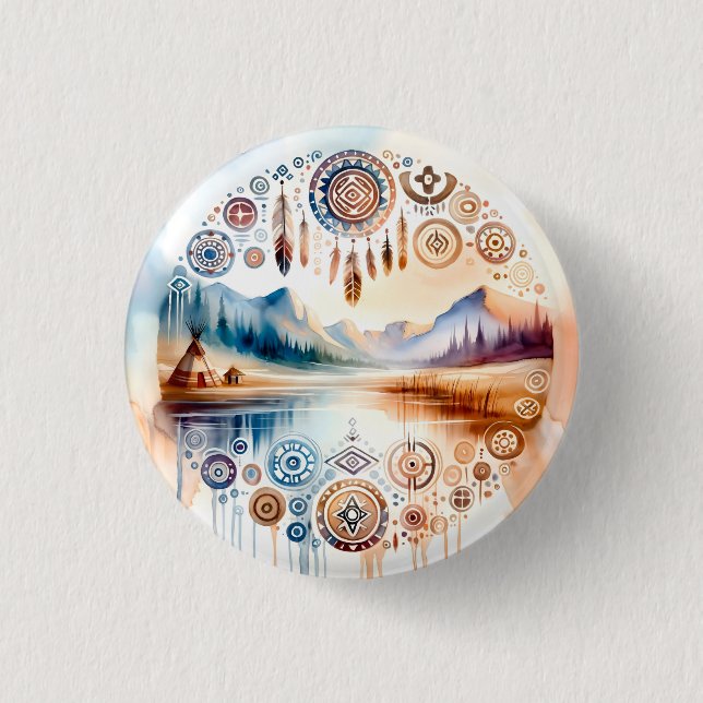 Native American Heritage Month 3 Cm Round Badge (Front)