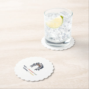 Native American Heritage Month Ancestral Land Paper Coaster