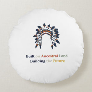 Native American Heritage Month Ancestral Land Round Cushion