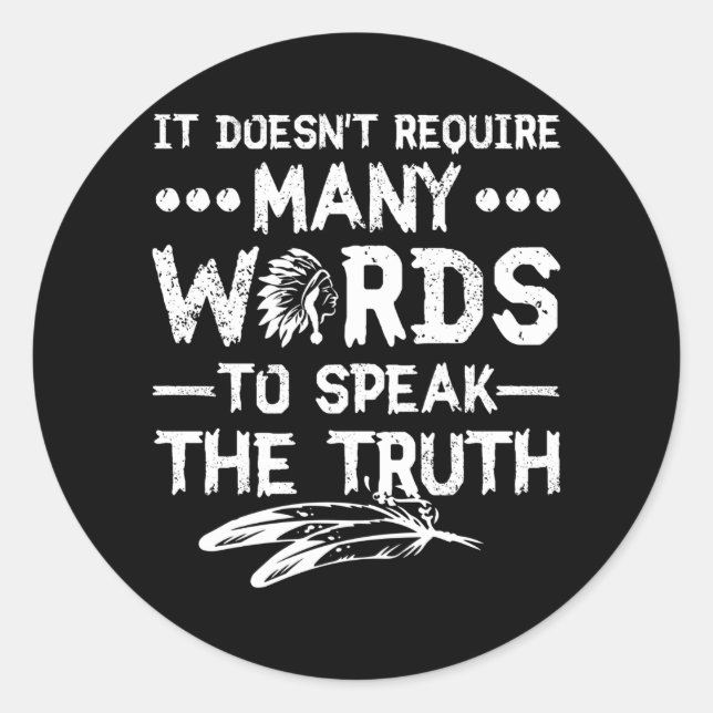 Native American Heritage Month Classic Round Sticker (Front)