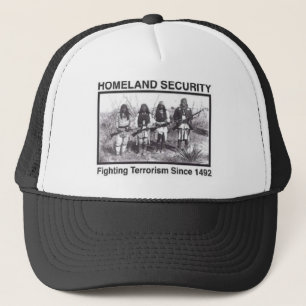 Native American Homeland Security T-shirts Trucker Hat