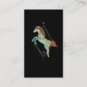 Native American Horse Tribal Illustration Business Card