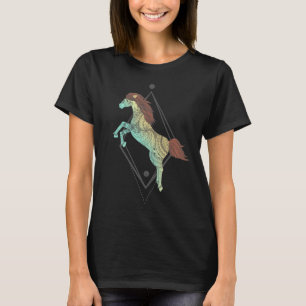 Native American Horse Tribal Illustration T-Shirt