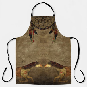 Native American Horses & Dream Catcher Apron