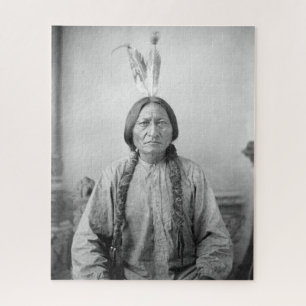 Native American Icon: Lakota Leader Sitting Bull   Jigsaw Puzzle