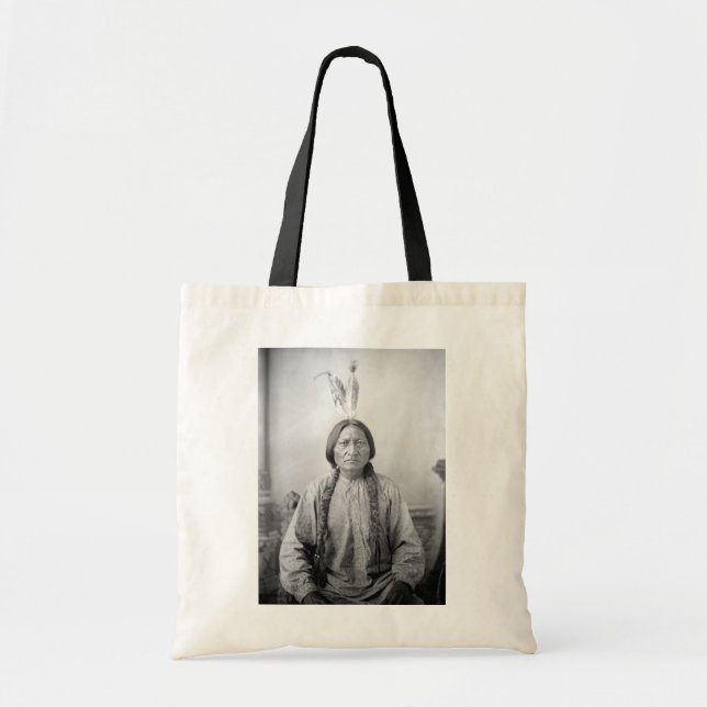 Native American Icon: Lakota Leader Sitting Bull   Tote Bag (Front)