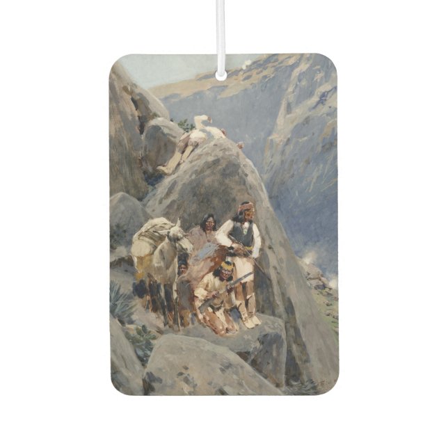 Native American Icons: Apache Warriors, US Cavalry Car Air Freshener (Front)