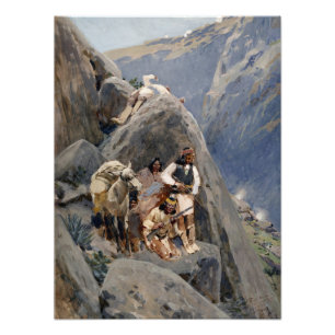 Native American Icons: Apache Warriors, US Cavalry Photo Print