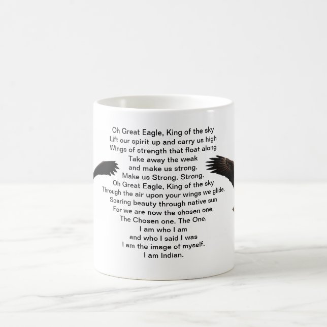 Native American Indian Anthem Coffee Mug (Center)