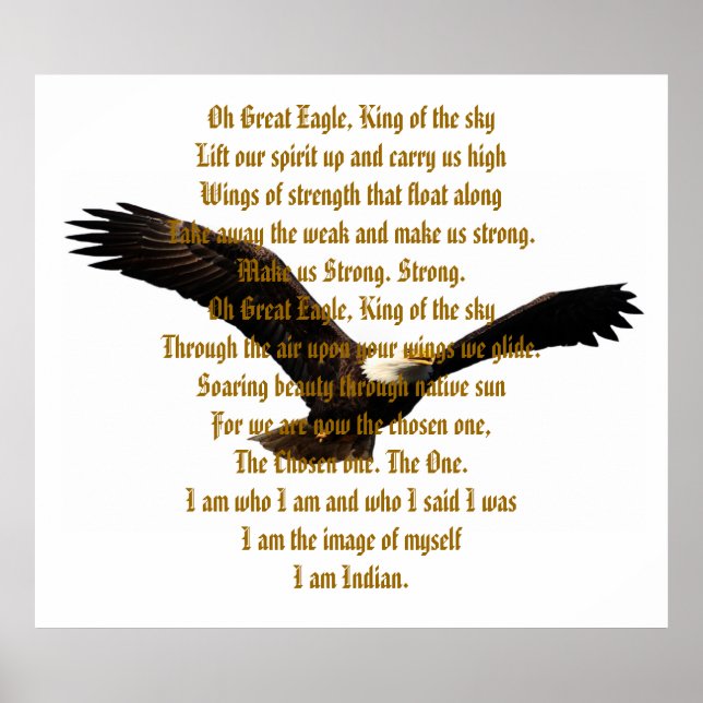 Native American Indian Anthem Poster (Front)