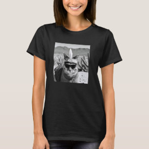 Native American Indian Cat and Indigenous People T T-Shirt