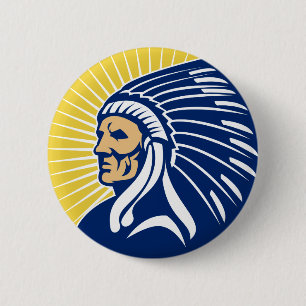 Native American Indian chief 6 Cm Round Badge