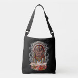 Native American Indian Chief Headdress Crossbody Bag<br><div class="desc">Native American Indian Chief Headdress design for native American history lovers.</div>