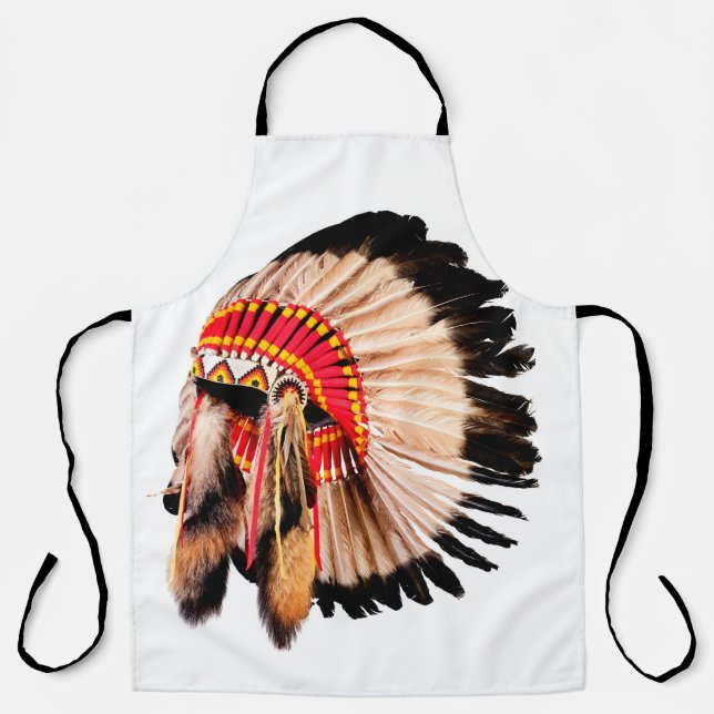 native american indian chief headdress (indian chi apron (Front)