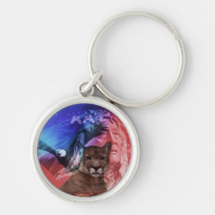 Native American Indian Chief Key Ring