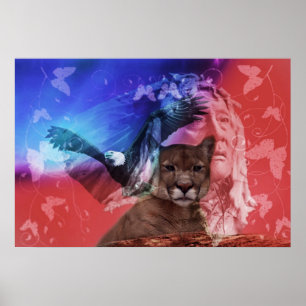 Native American Indian Chief Poster