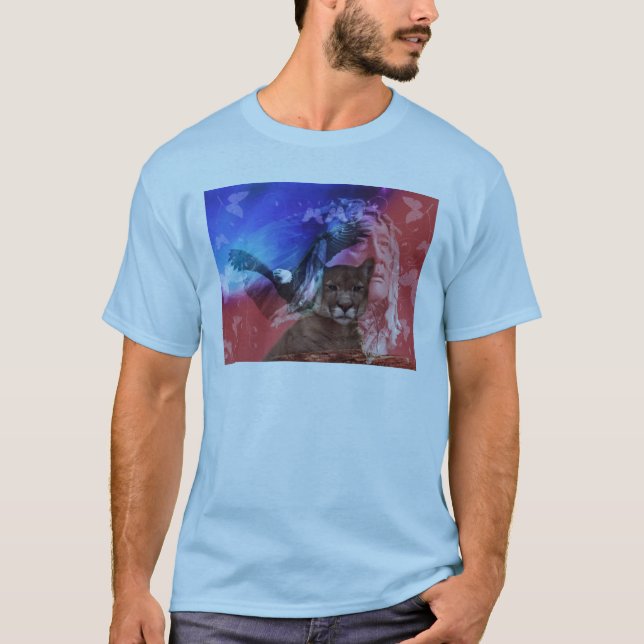 Native American Indian Chief T-Shirt (Front)