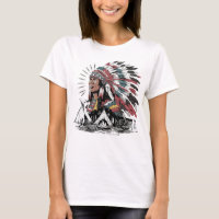 Native American Indian Headdress Chief Camp