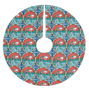 Native American Indian Kokopelli Brushed Polyester Tree Skirt