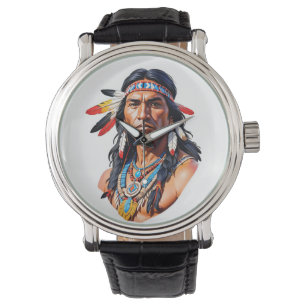 Native American Indian Man Watch