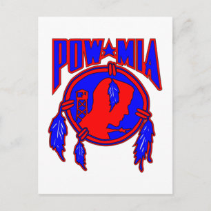 Native American Indian POW-MIA Postcard