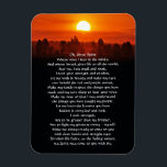 Native American Indian Prayer Magnet<br><div class="desc">Oh Great Eagle, King of the sky Lift our spirit up and carry us high Wings of strength that float along Take away the weak and make us strong. Make us Strong. Strong. Oh, Great Spirit Whose voice I hear in the winds, And whose breath gives life to all the...</div>