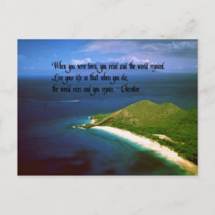 Native American Indian Proverb Postcard