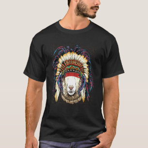 Native American Indian Sheep Lamb Indigenous Peopl T-Shirt