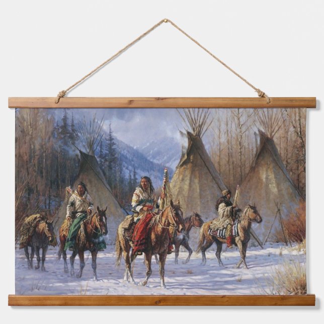 Native American Indian Southwest Art Wall Hanging Tapestry (Front)
