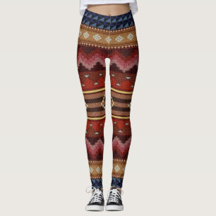 Native American Indian Southwest Pattern Leggings